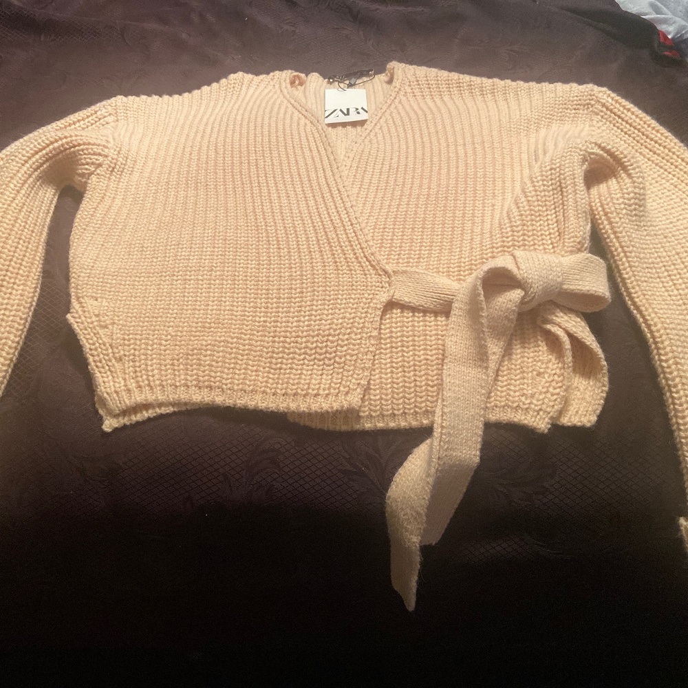 ZARA wrap sweater